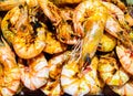 Gourmet roasted shrimps.