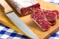Gourmet sliced salami