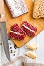 Gourmet sliced salami