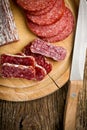Gourmet sliced salami