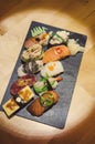 Gourmet sushi selection