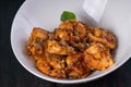 Sweet spicy salted egg fried prawn