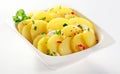 Gourmet Tasty Potato Slices with Herbs and Spices