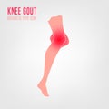 Gout arthritis icon