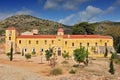 Gouverneto Monastery Moni Gouvernetou, one of the oldest monasteries in Crete, in Akrotiri Peninsula, Chania Prefecture, Greece Royalty Free Stock Photo