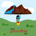 Govardhan Puja is a Hindu festival that honors Lord Krishna\'s