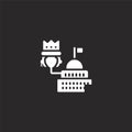 goverment icon. Filled goverment icon for website design and mobile, app development. goverment icon from filled monarchy