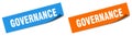 governance sticker. governance sign set. Royalty Free Stock Photo