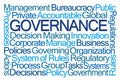 Governance Word Cloud Royalty Free Stock Photo