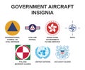 Government aircraft insignia Royalty Free Stock Photo