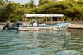 A government funded water boat ambulance in Lamu Island, Kenya