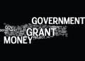 Government Grant Money Word Cloud Concept Royalty Free Stock Photo