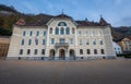 Government House of Liechtenstein Regierungsgebaude - government building of the Principality of Liechtenstein - Vaduz, Royalty Free Stock Photo