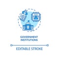 Government institutions concept icon