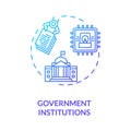 Government institutions concept icon