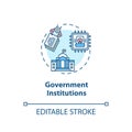 Government institutions concept icon