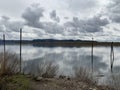 Government island in the Columbia River viewed from Camas-Washougal