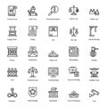 Government Legislation Line Icons Pack