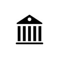 Government pantheon building icon. Signs and symbols can be used for web, logo, mobile app, UI, UX