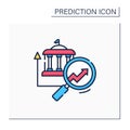 Government predictive analytics color icon