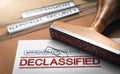 Government secrecy. Declassified documents and sensitive information Royalty Free Stock Photo