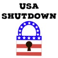 Government shutdown in the United States Royalty Free Stock Photo