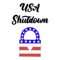 Government shutdown in the United States Royalty Free Stock Photo