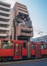 Governmental building destroyed during NATO bombing in Belgrade city, Serbia Royalty Free Stock Photo