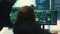 Governmental hackers team working on digital security and cyber defense
