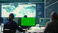 Governmental hackers using green screen in performing cyber security