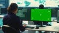 Governmental hackers using green screen in performing cyber security