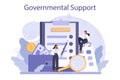 Governmental support. Business bank loan from a government