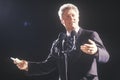 Governor Bill Clinton addresses a crowd at a Texas campaign rally in 1992 on his final day of campaigning in Ft. Worth, Texas Royalty Free Stock Photo