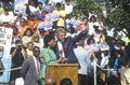 Governor Bill Clinton and Congresswoman Maxine Waters at the Maxine Waters Employment Preparation Center in 1992 in So. Central