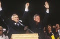 Governor Bill Clinton at a New Mexico campaign rally in 1992 on his final day of campaigning, Albuquerque, New Mexico Royalty Free Stock Photo