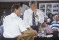 Governor Bill Clinton and Senator Al Gore at the Louis Stokes Day Care Center during the 1992 Buscapade campaign tour in East Royalty Free Stock Photo