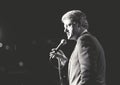 Governor Bill Clinton speaks at a New York rally during the Clinton/Gore campaign of 1992