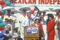 Governor Bill Clinton and U.S. Senate Candidate Diane Feinstein at a Mexican Independence Day celebration in 1992 at Baldwin