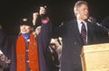 Governor Bill Clinton and wife Hillary