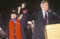 Governor Bill Clinton and wife Hillary at a New Mexico campaign rally in 1992 on his final day of campaigning, Albuquerque, New Me