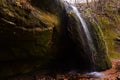 Governor dodge state park stephens falls long exposure waterfall in foliage