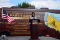 Governor Haley at Tea Party Express Rally Royalty Free Stock Photo