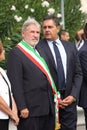 The Governor of the Liguria region Giovanni Toti and the mayor Marco Bucci