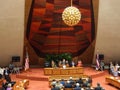 Governor Neil Abercrombie speaks from podium Royalty Free Stock Photo