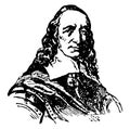 Governor Peter Stuyvesant, vintage illustration