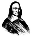 Governor Peter Stuyvesant, vintage illustration