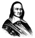 Governor Peter Stuyvesant, vintage illustration Royalty Free Stock Photo