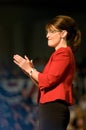 Governor Sarah Palin Vertical Clapping Royalty Free Stock Photo