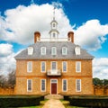 The Governor's Palace in Colonial Williamsburg, Virginia. Royalty Free Stock Photo