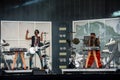 Chromeo in concert at Governors Ball Royalty Free Stock Photo